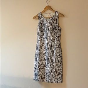 J Crew Abstract Polka Dotted Dress
